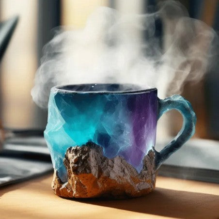 Color Crystal Coffee Resin Mug