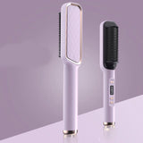 Professional Hair Straightener Brush | Smooth Styling