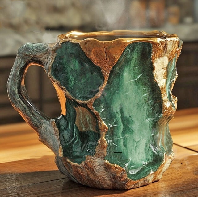 Color Crystal Coffee Resin Mug