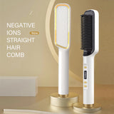 Professional Hair Straightener Brush | Smooth Styling